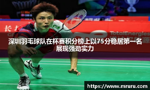 深圳羽毛球队在杯赛积分榜上以75分稳居第一名展现强劲实力
